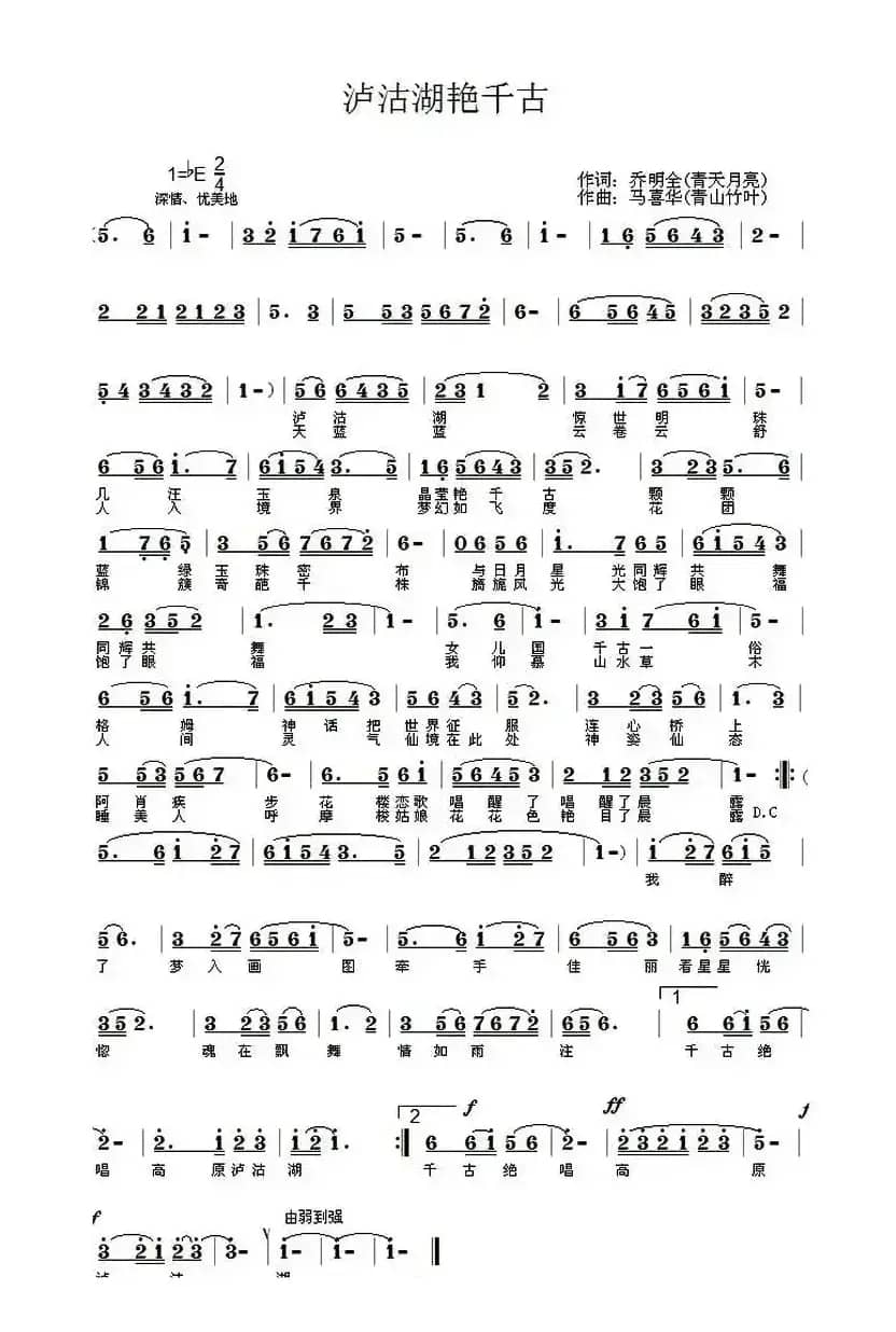 泸沽湖 惊艳千古 （又名：泸沽湖艳千古）