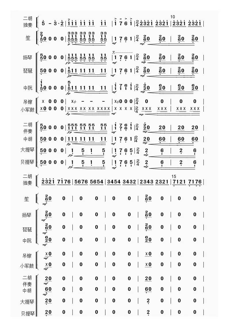 战马奔腾（总谱）