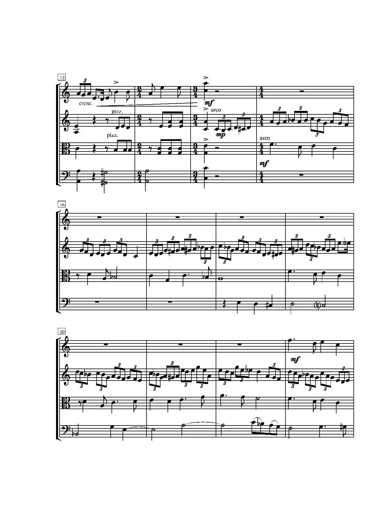 第一弦乐四重奏（葛清作品）