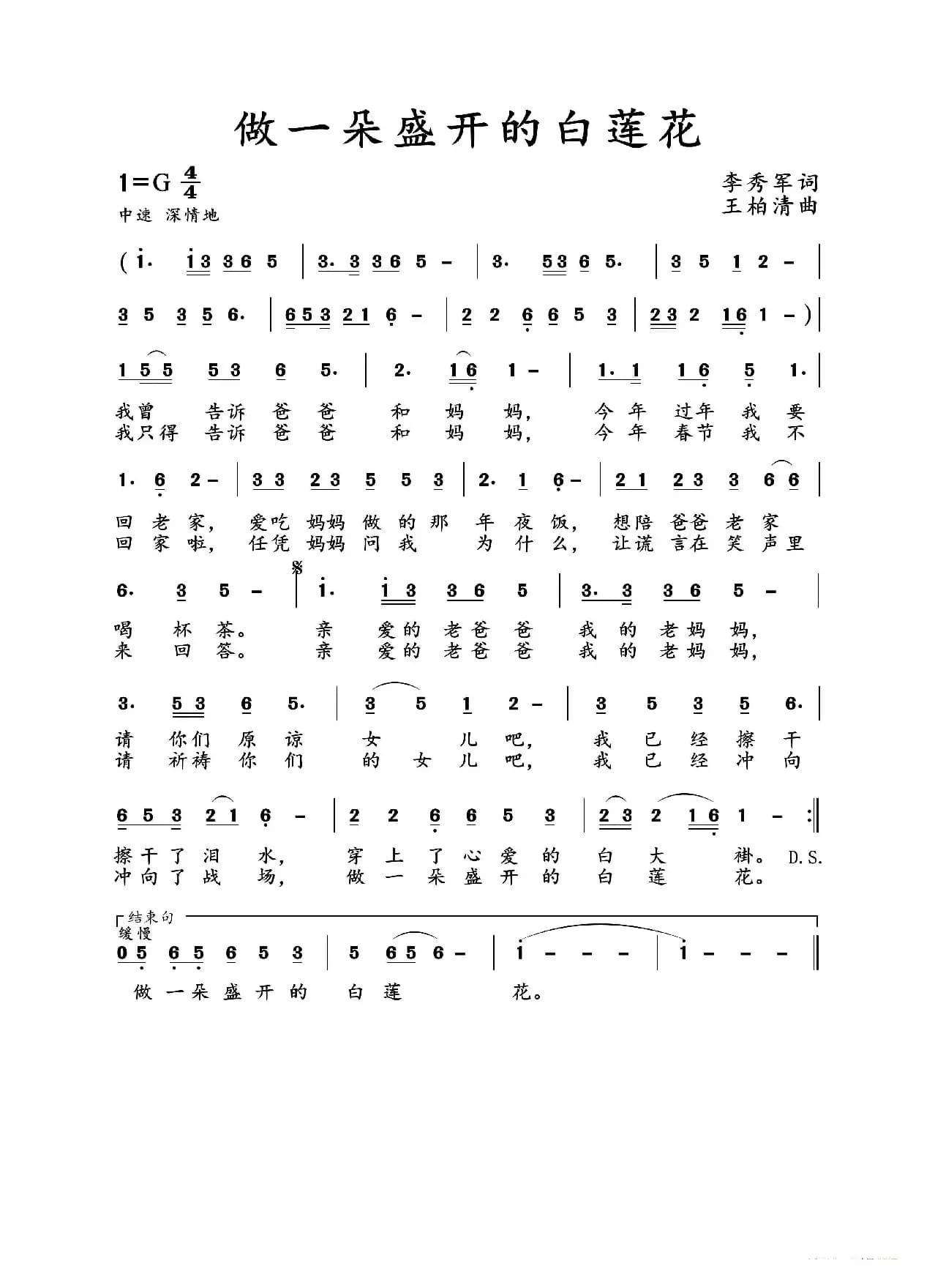 一朵盛开的白莲花