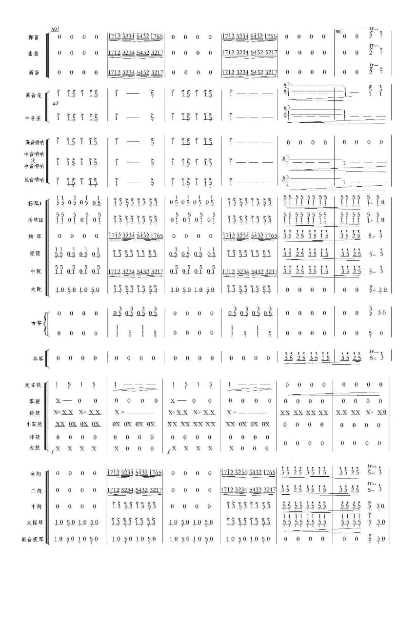 北京喜讯到边寨（总谱）