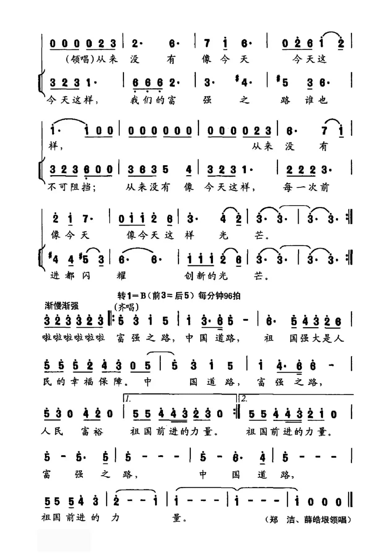 富强之路(朱海词 王黎光曲)
