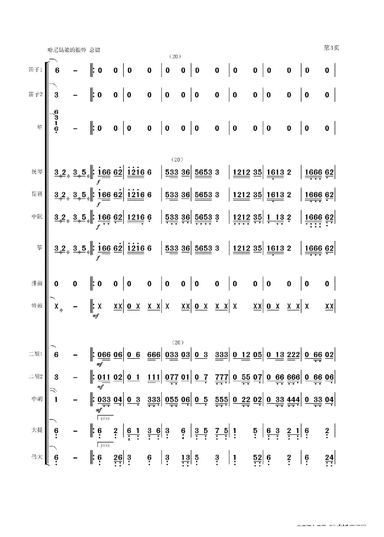 《哈尼姑娘的银铃》