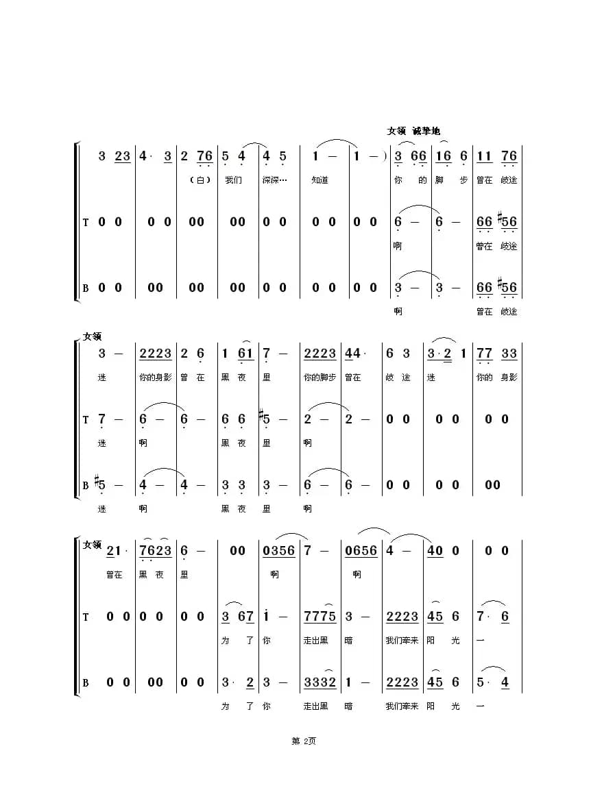 走近你（王子和词 朱顺宝曲）