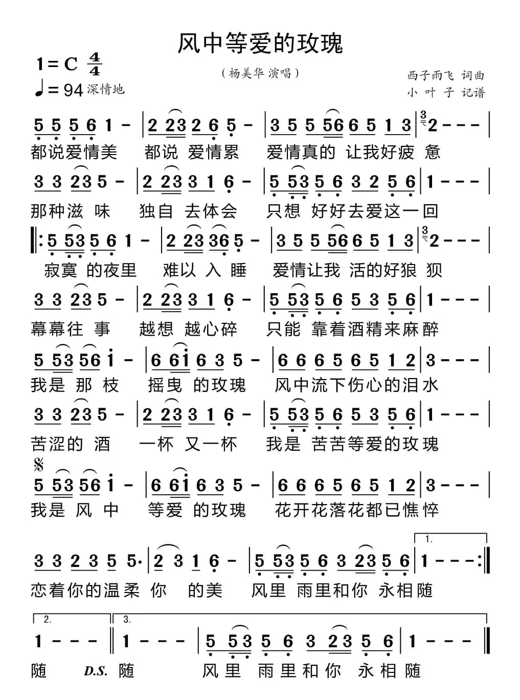 风中等爱的玫瑰