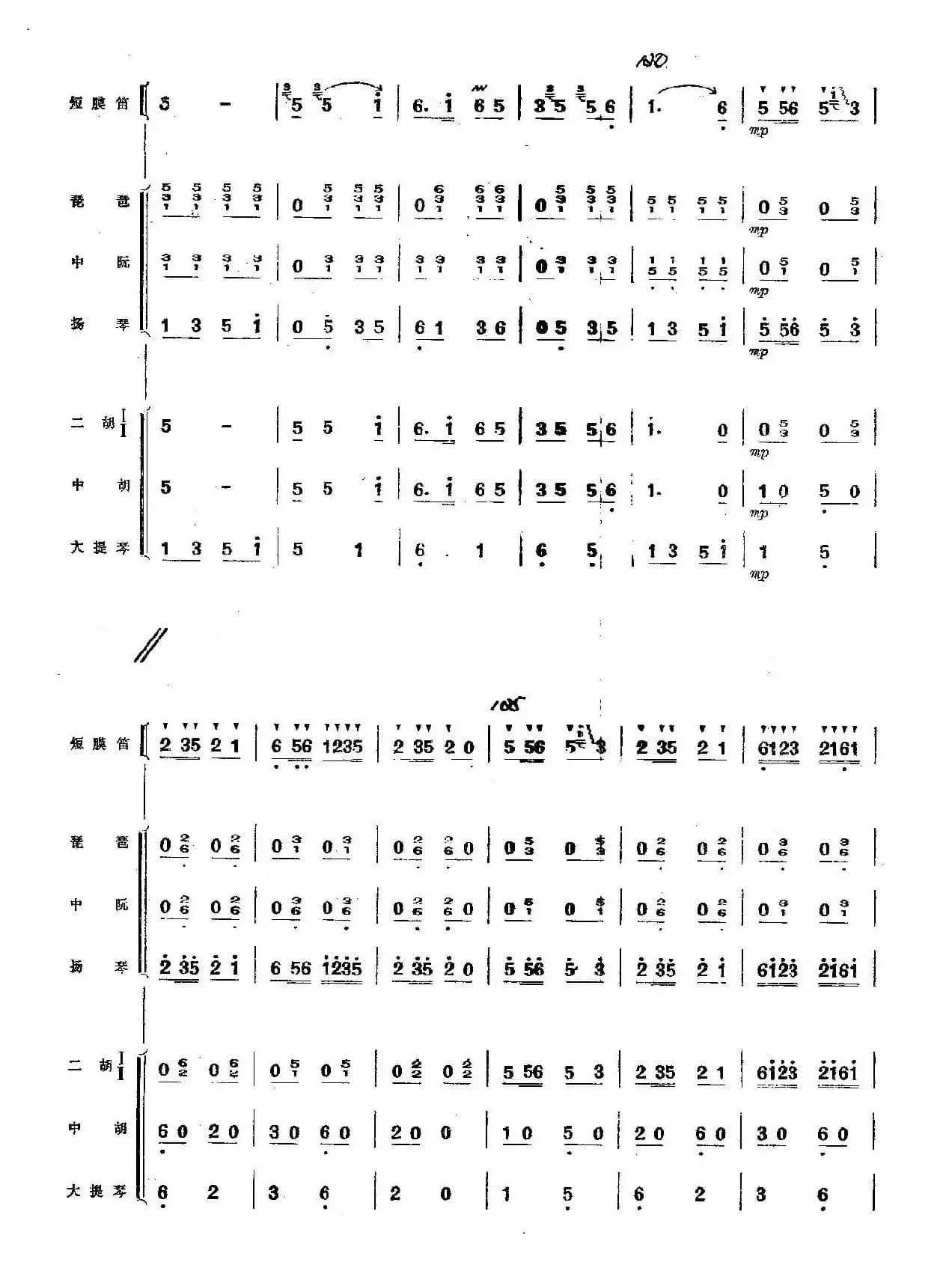 扬鞭摧马运粮忙（总谱）