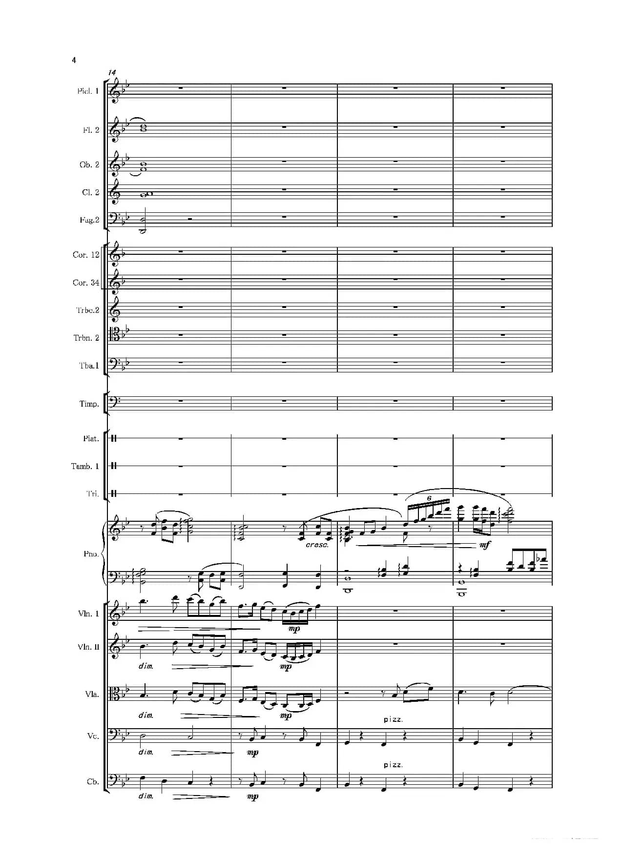 第二钢琴协奏曲（第一·二·三乐章）（管弦乐作品）