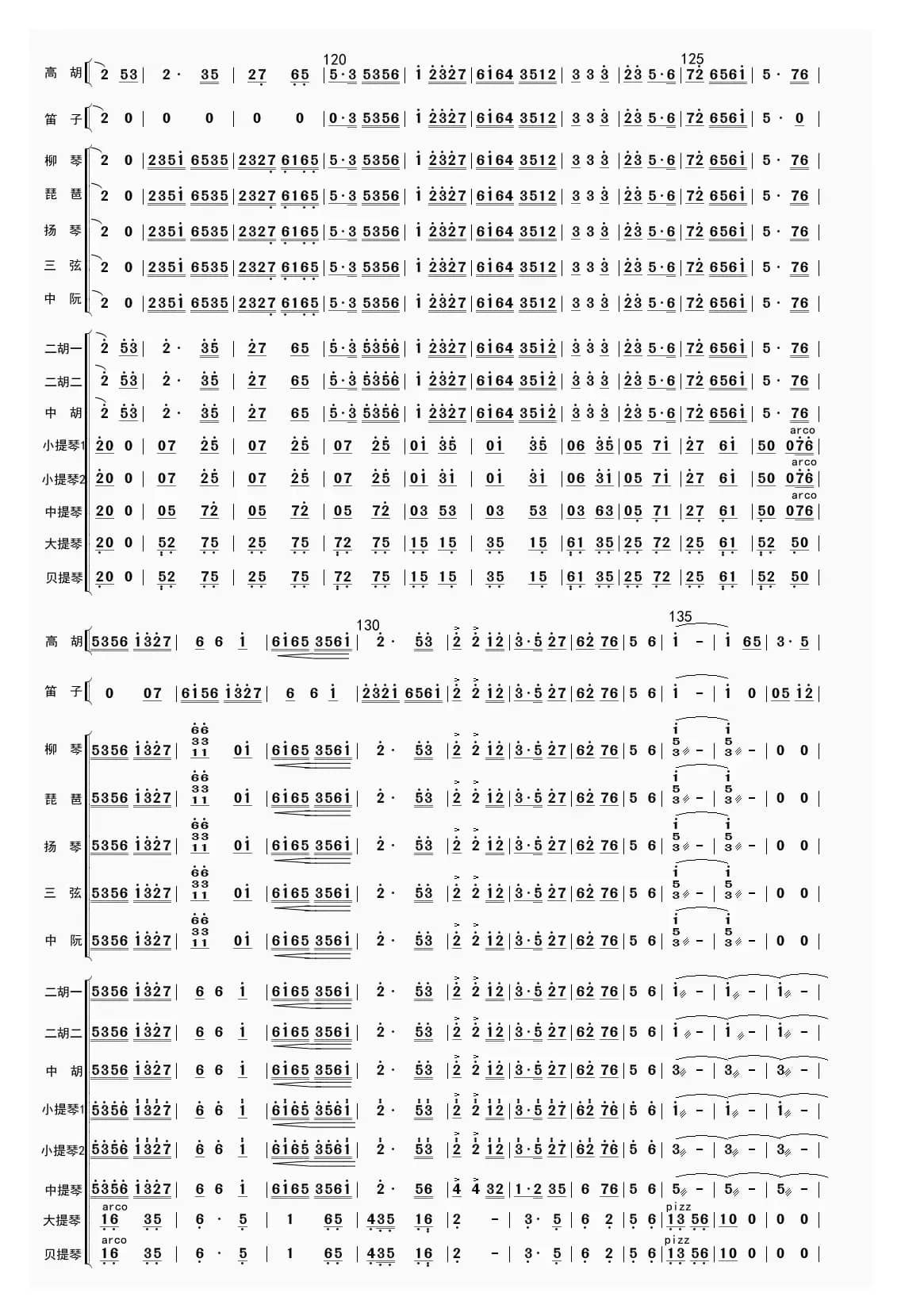 山乡春早（总谱）