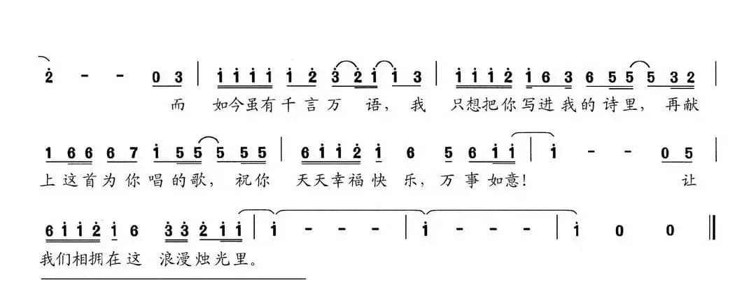 浪漫的祝福（晏敏敏词 晏敏敏曲）