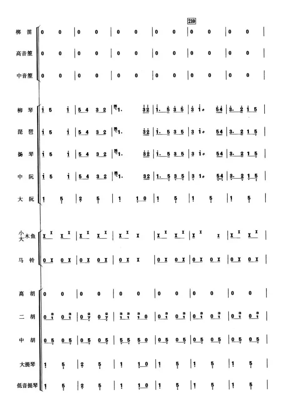 中国电影音乐联奏（总谱）