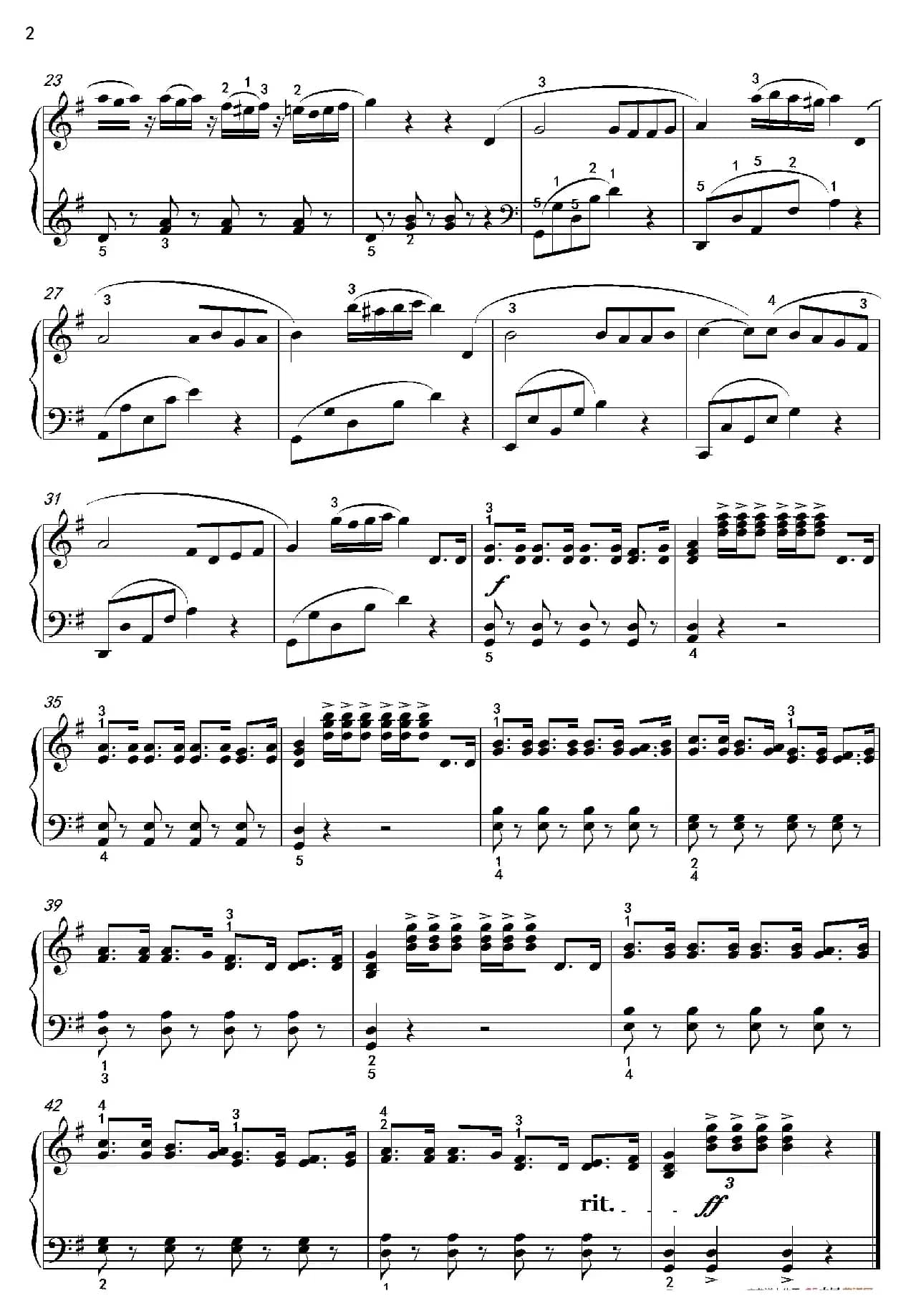 幸福拍手歌（沈建国钢琴版）