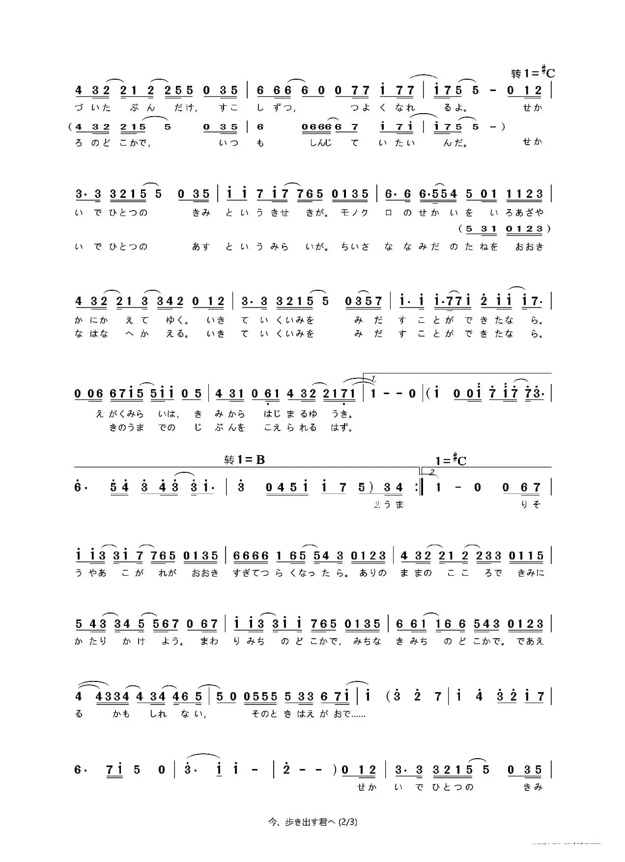 [日]今、歩き出す君へ（游戏《现在就想告诉哥哥，我是妹妹！》插曲）