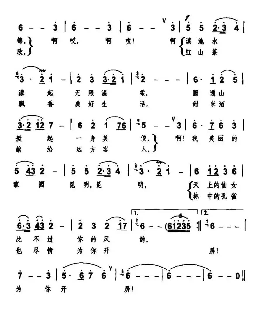 昆明，我美丽的家园