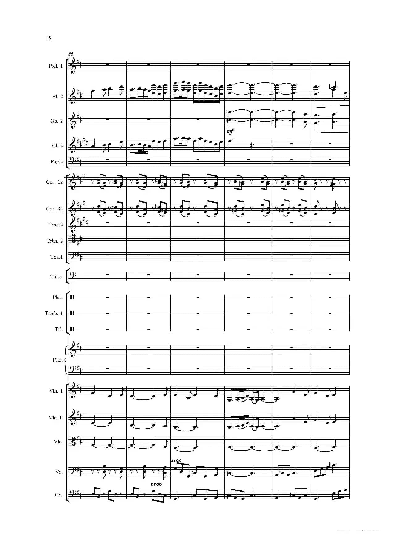 第二钢琴协奏曲（第一·二·三乐章）（管弦乐作品）