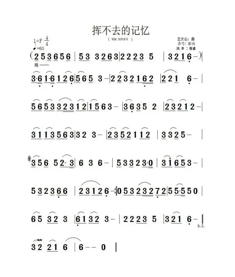 挥不去的记忆（失  眠  曲）