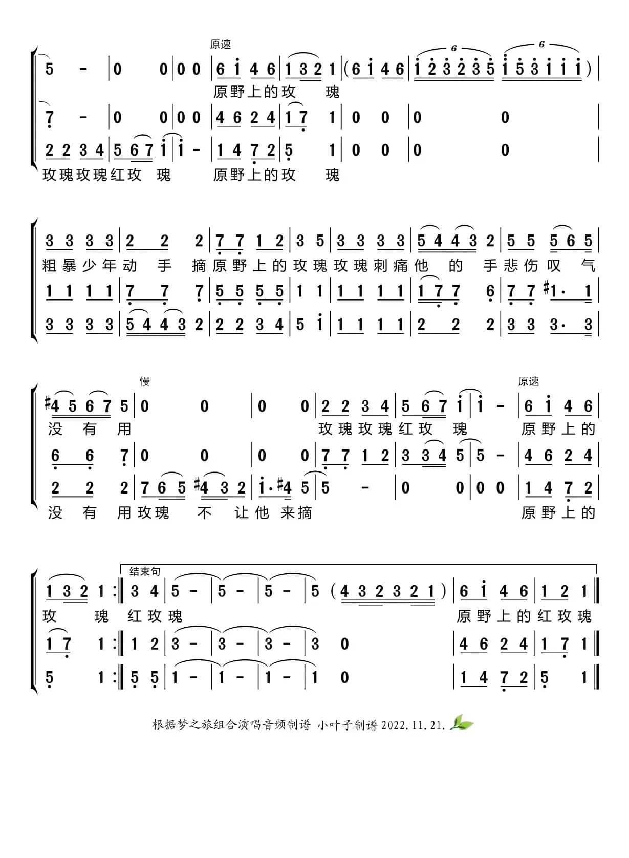 野玫瑰（梦之旅组合）
