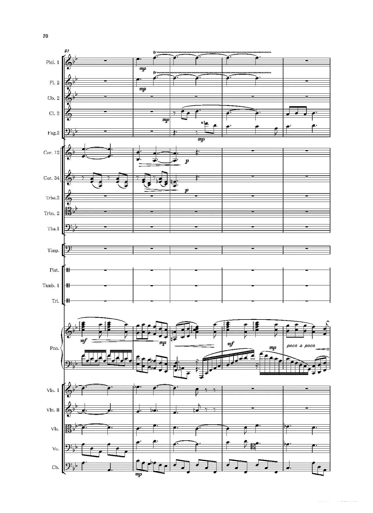 第二钢琴协奏曲（第一·二·三乐章）（管弦乐作品）