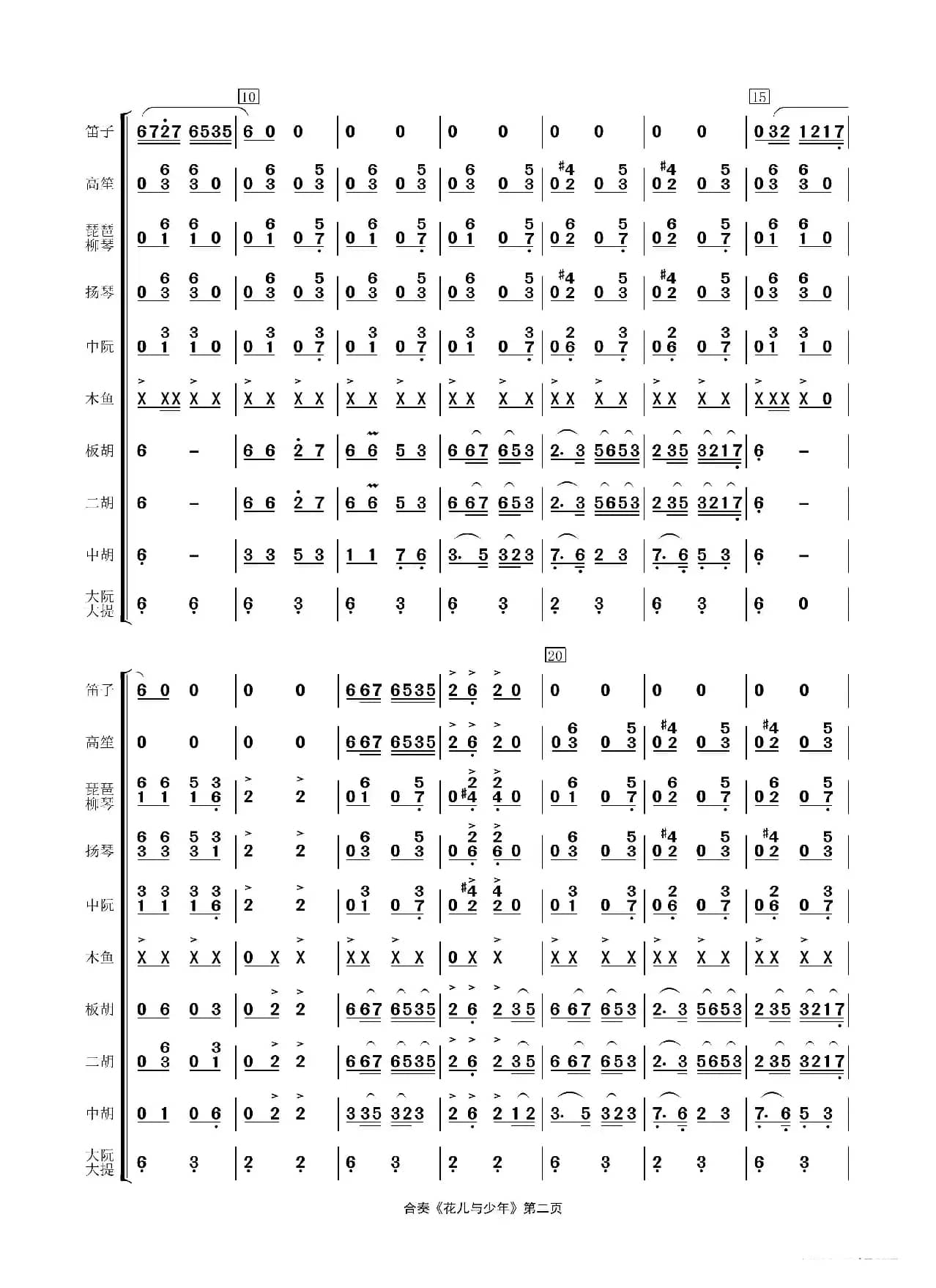 花儿与少年（民乐合奏）