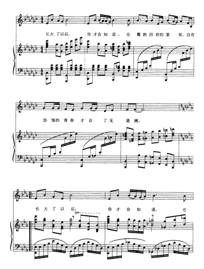 无怨的青春（正谱）