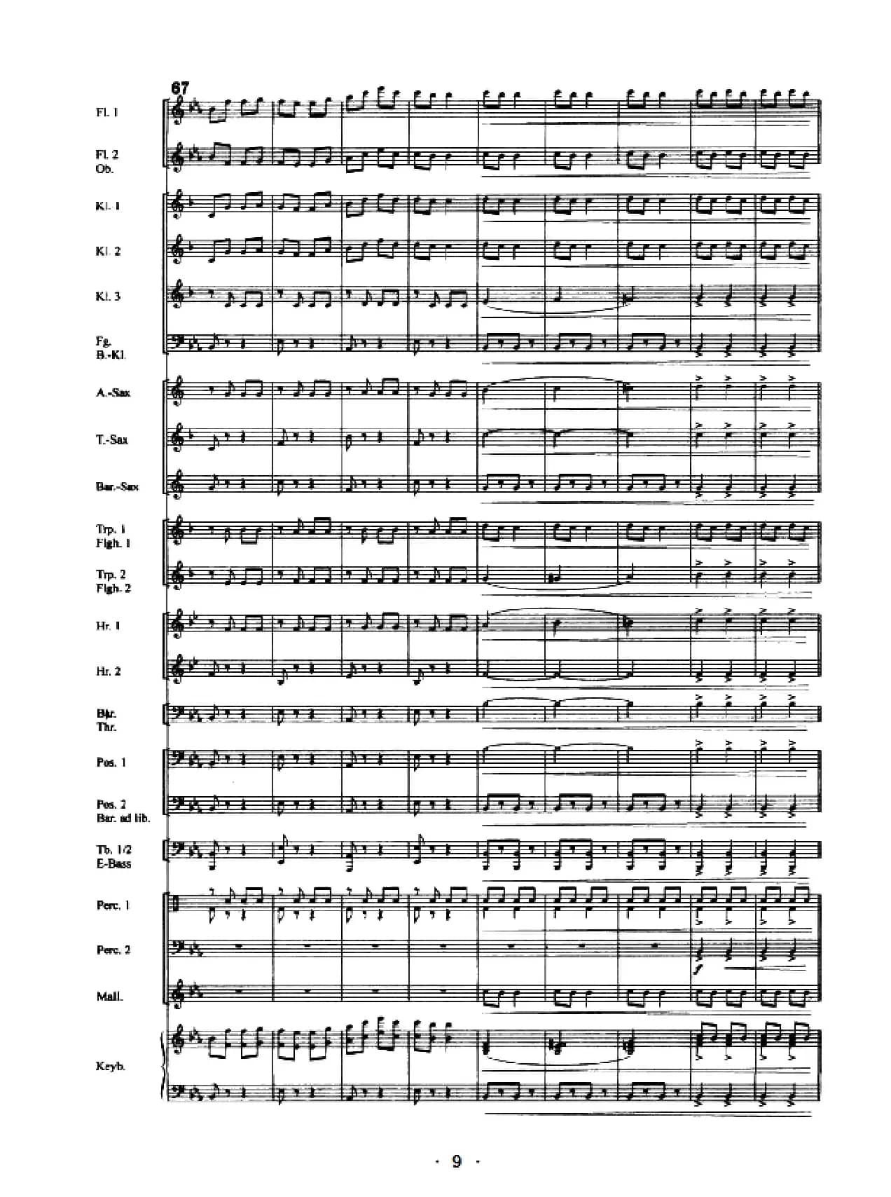 康康舞曲（管乐总谱）