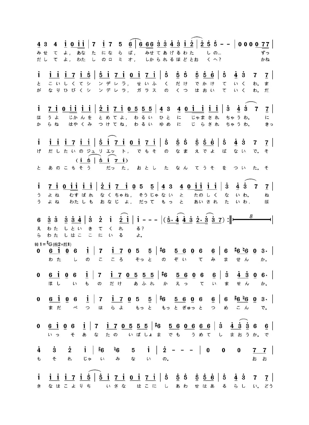 [日]罗密欧与灰姑娘（ロミオとシンデレラ）