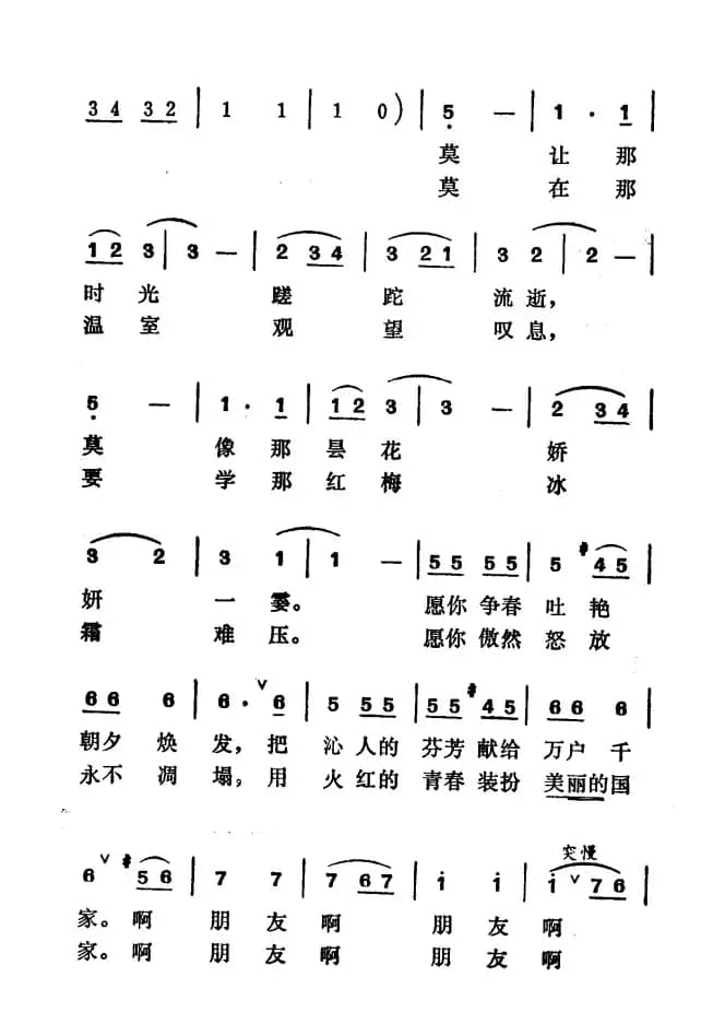珍惜灿烂的好年华