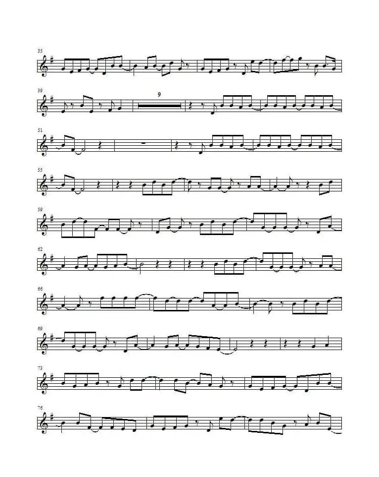 体面（提琴谱）