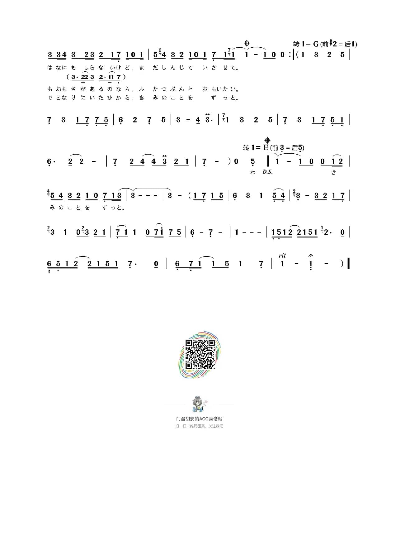 [日]君のいない世界には音も色もない