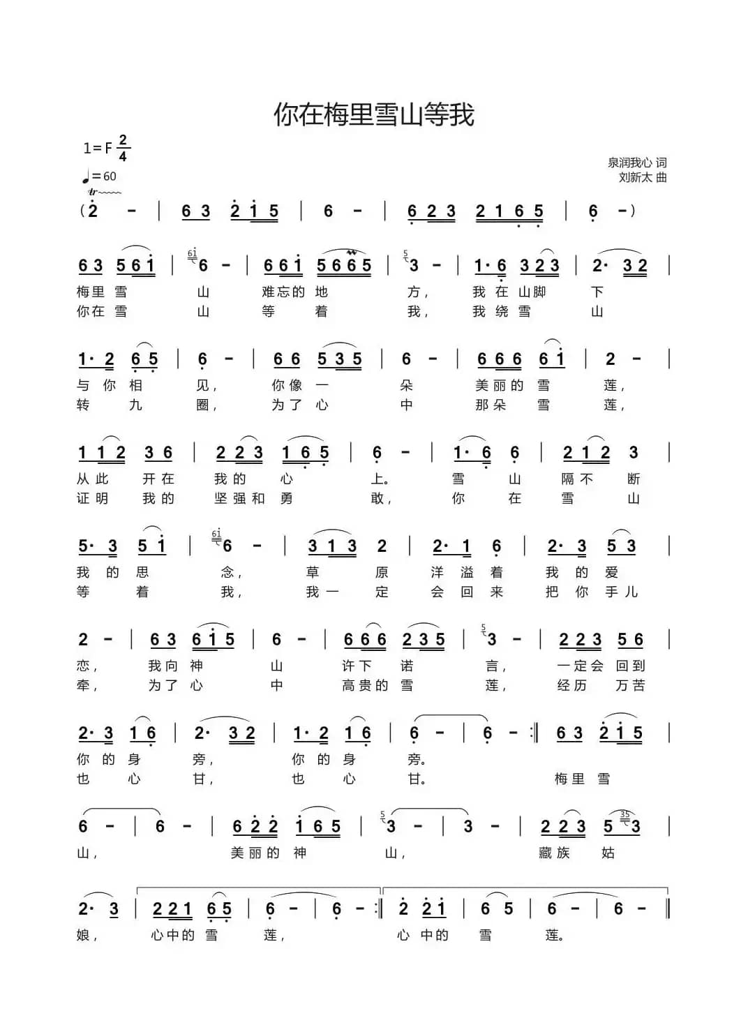 你在梅里雪山等我