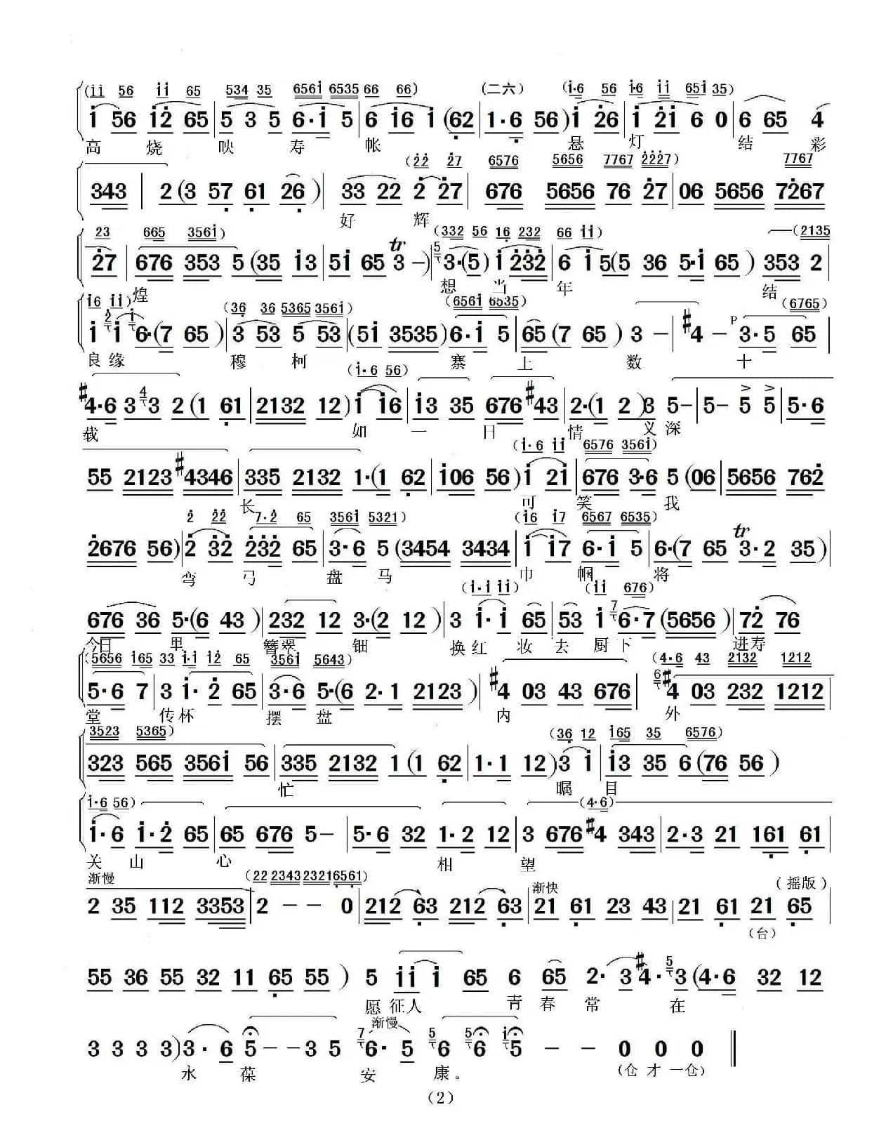 宗保诞辰心欢畅（《杨门女将》选段）