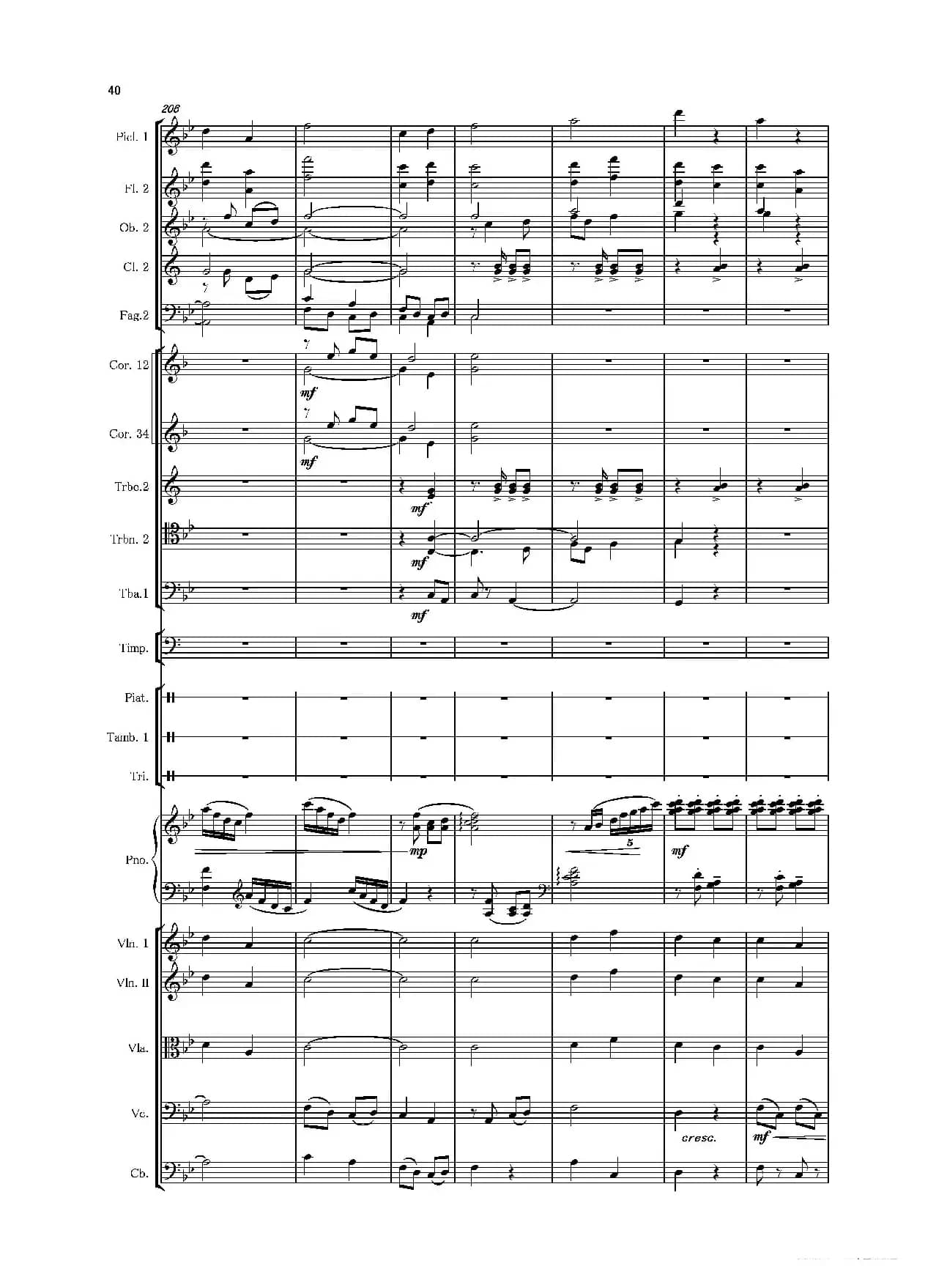 第二钢琴协奏曲（第一·二·三乐章）（管弦乐作品）