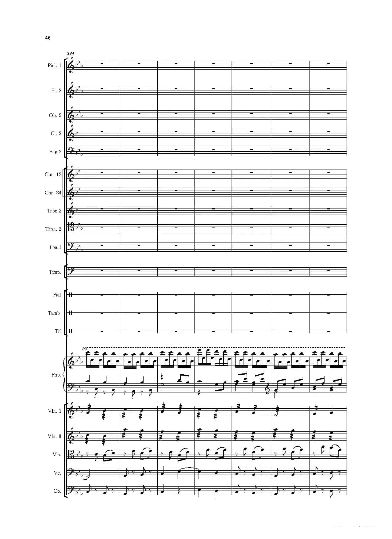 第二钢琴协奏曲（第一·二·三乐章）（管弦乐作品）