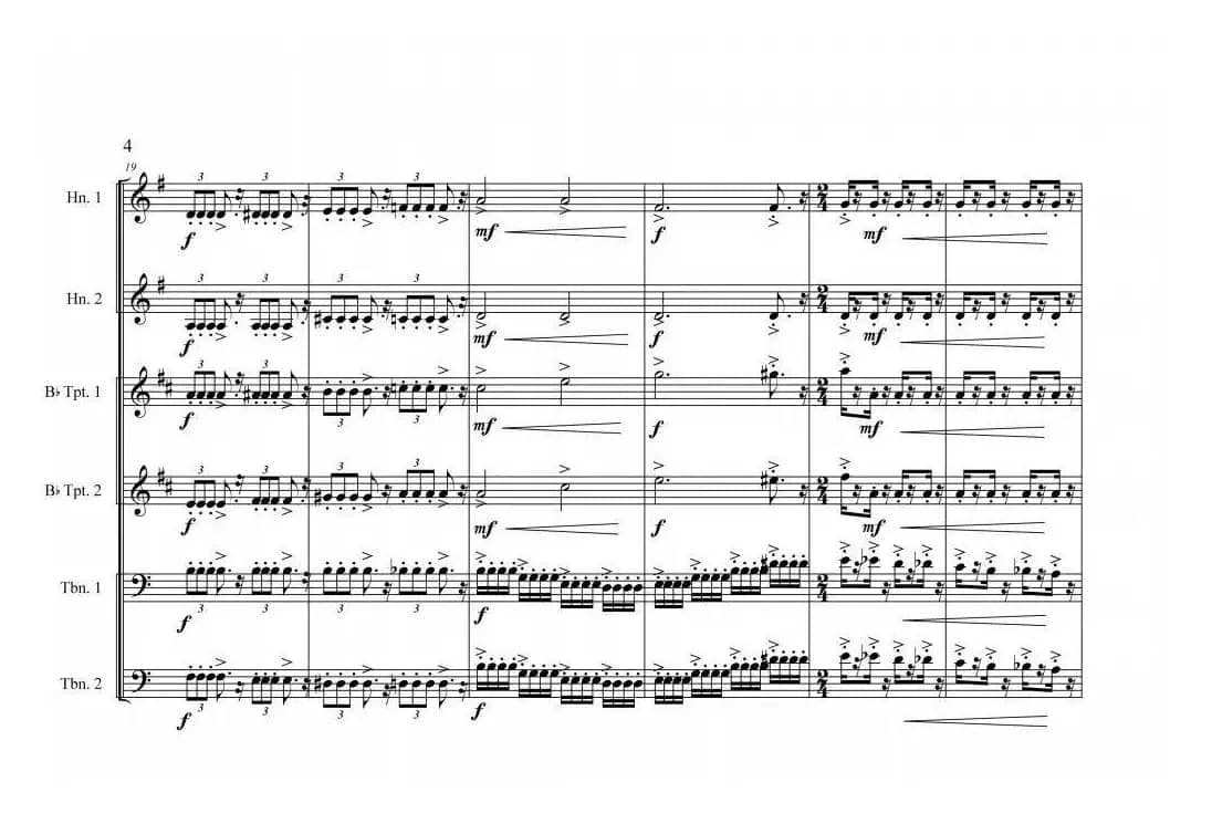 中国航母前奏曲铜管六重奏01-05