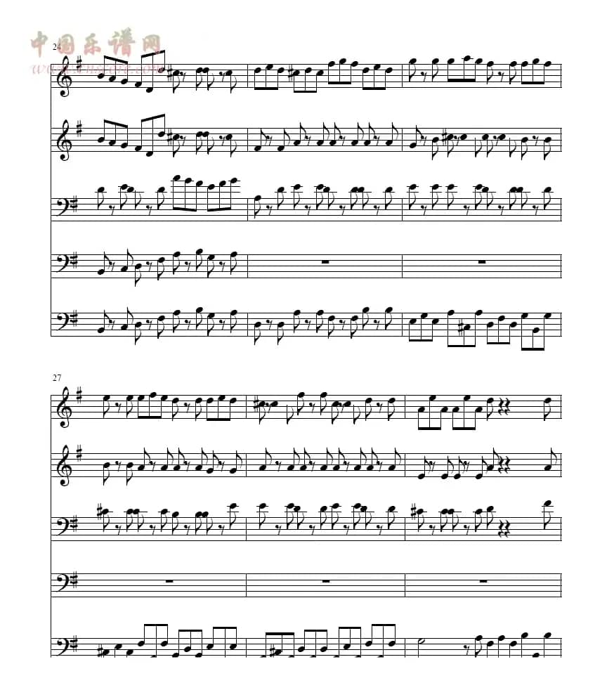 巴赫Ｇ大调铜管五重奏01-05