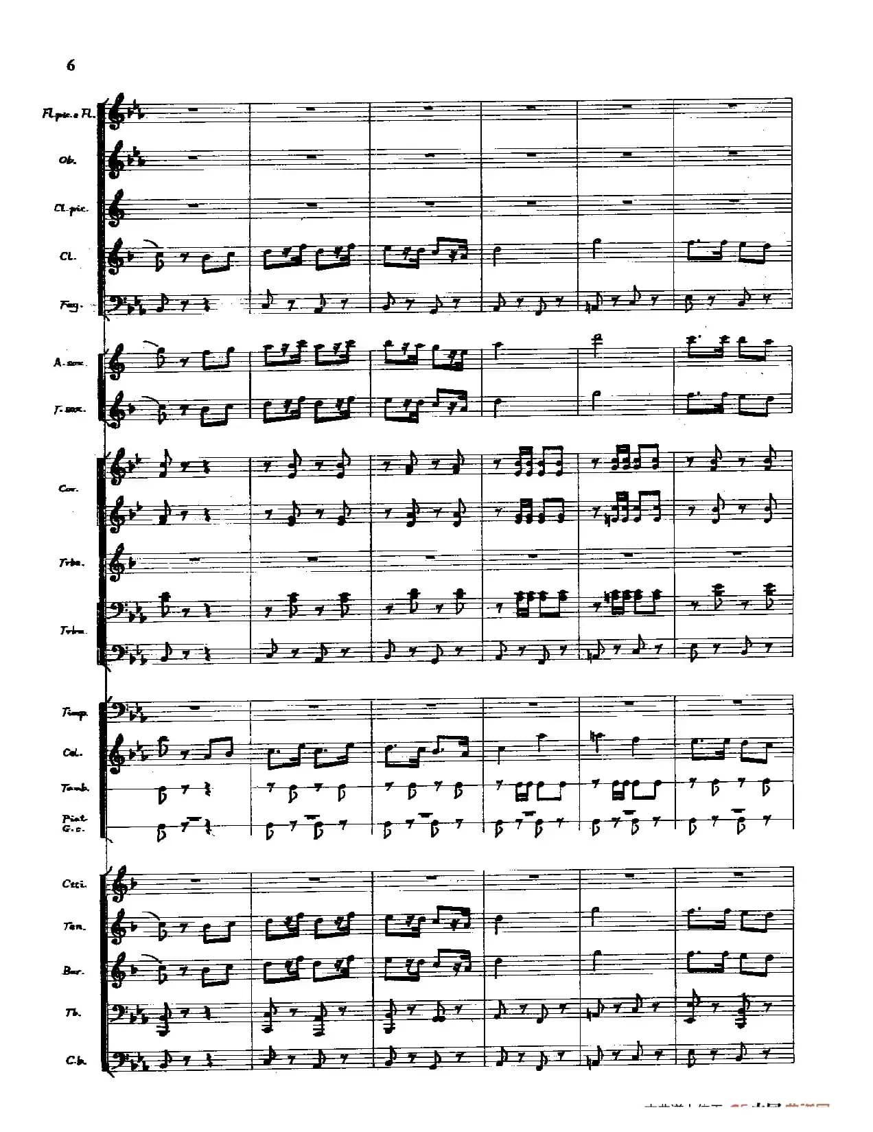 军威进行曲总谱