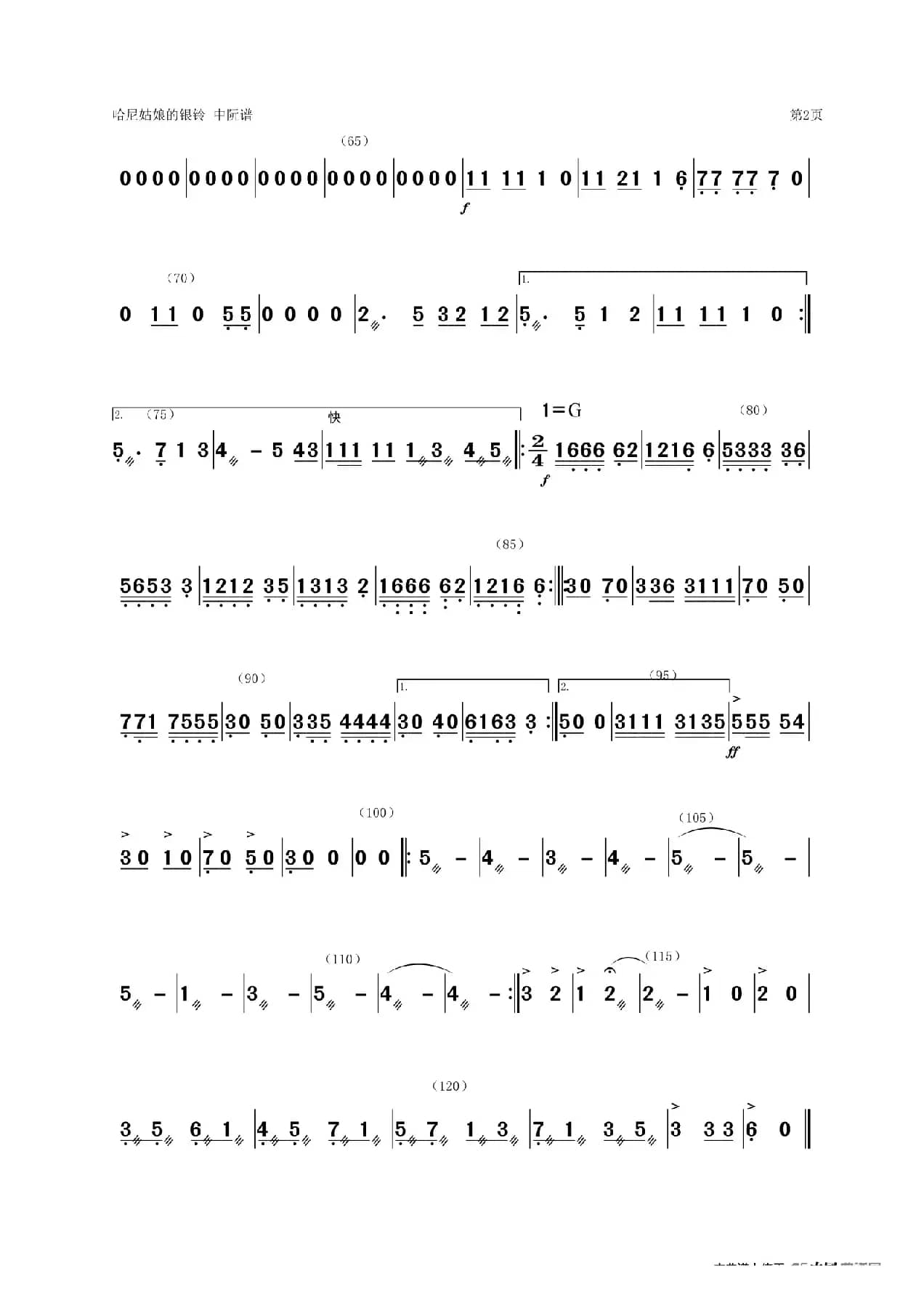 《哈尼姑娘的银铃》