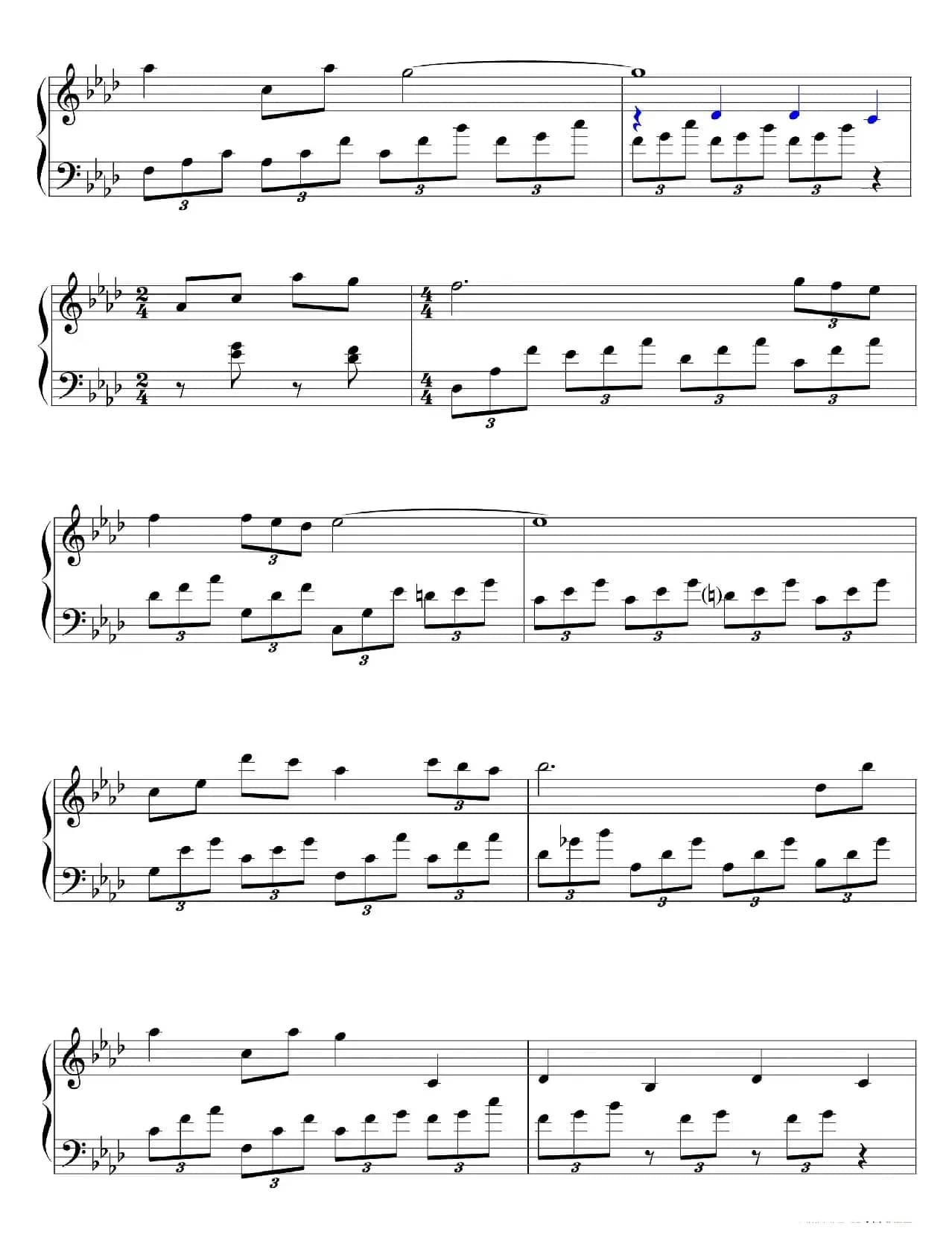 赵胤先钢琴曲谱《简爱Jane Eyre》（电影《简爱Jane Eyre》1970年版主题音乐）