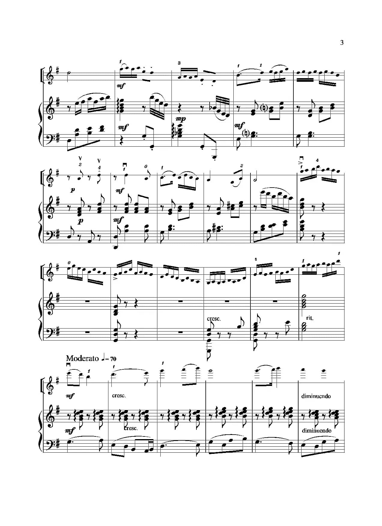 扑蝶舞曲（小提琴独奏+钢琴伴奏）