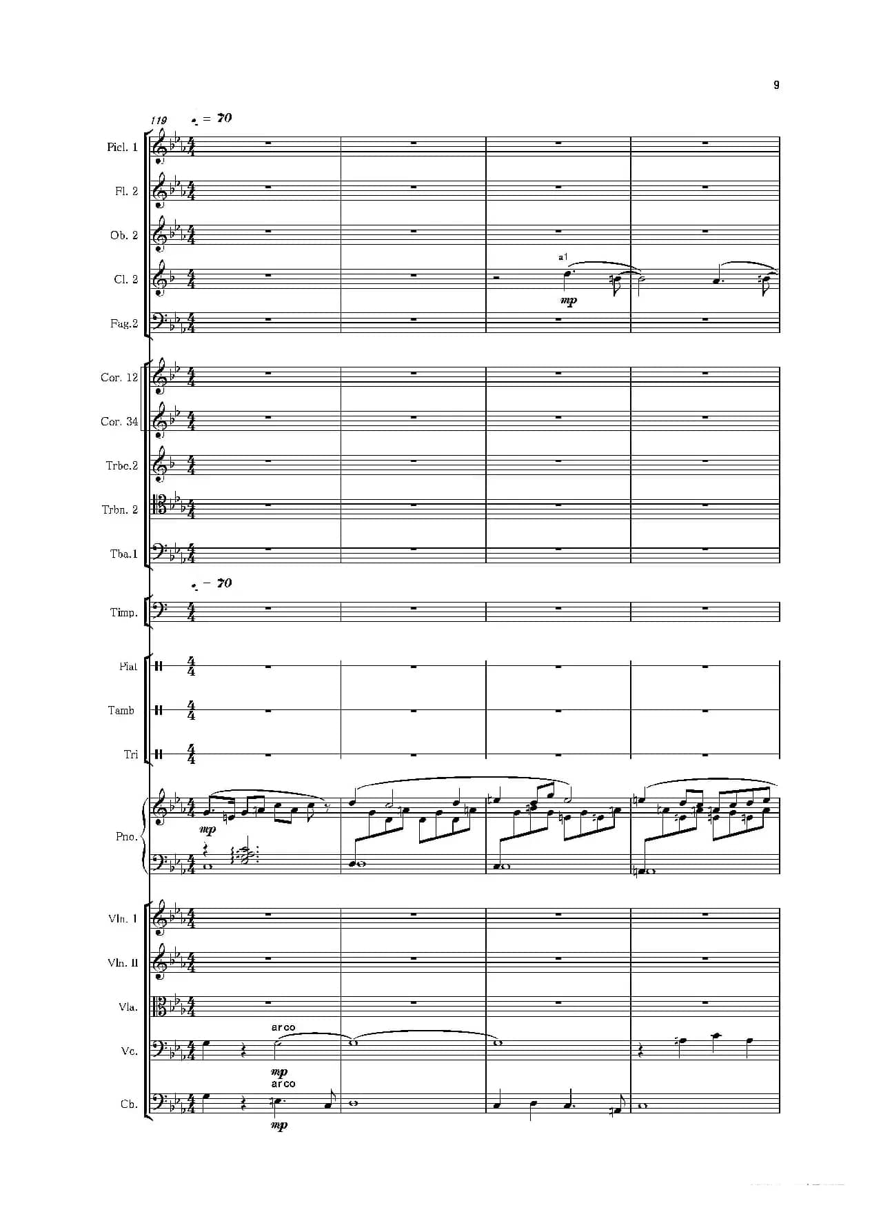 第二钢琴协奏曲（第一·二·三乐章）（管弦乐作品）