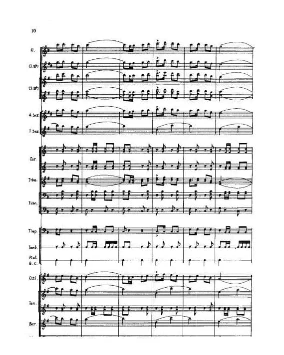 向国防现代化进军（军乐总谱线）06-10