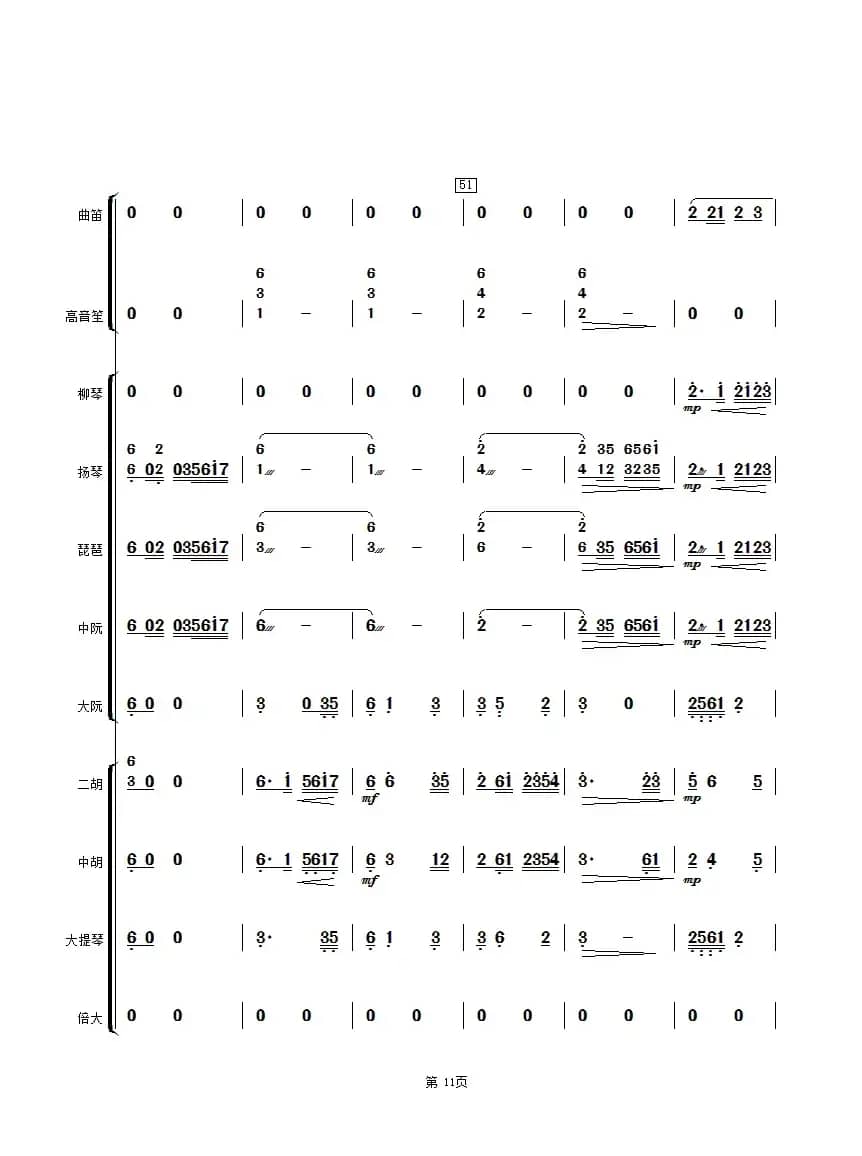 太湖美（民乐合奏总谱）