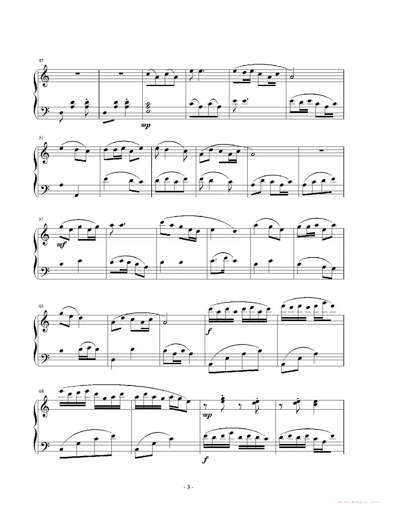 正月花灯（钢琴曲）