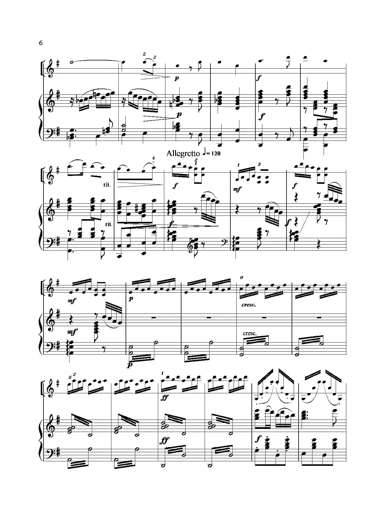 扑蝶舞曲（小提琴独奏+钢琴伴奏）