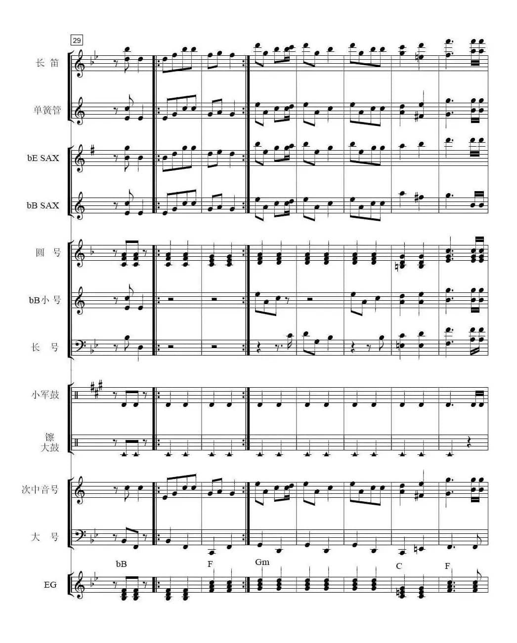 咱们工人有力量(总谱)1-7