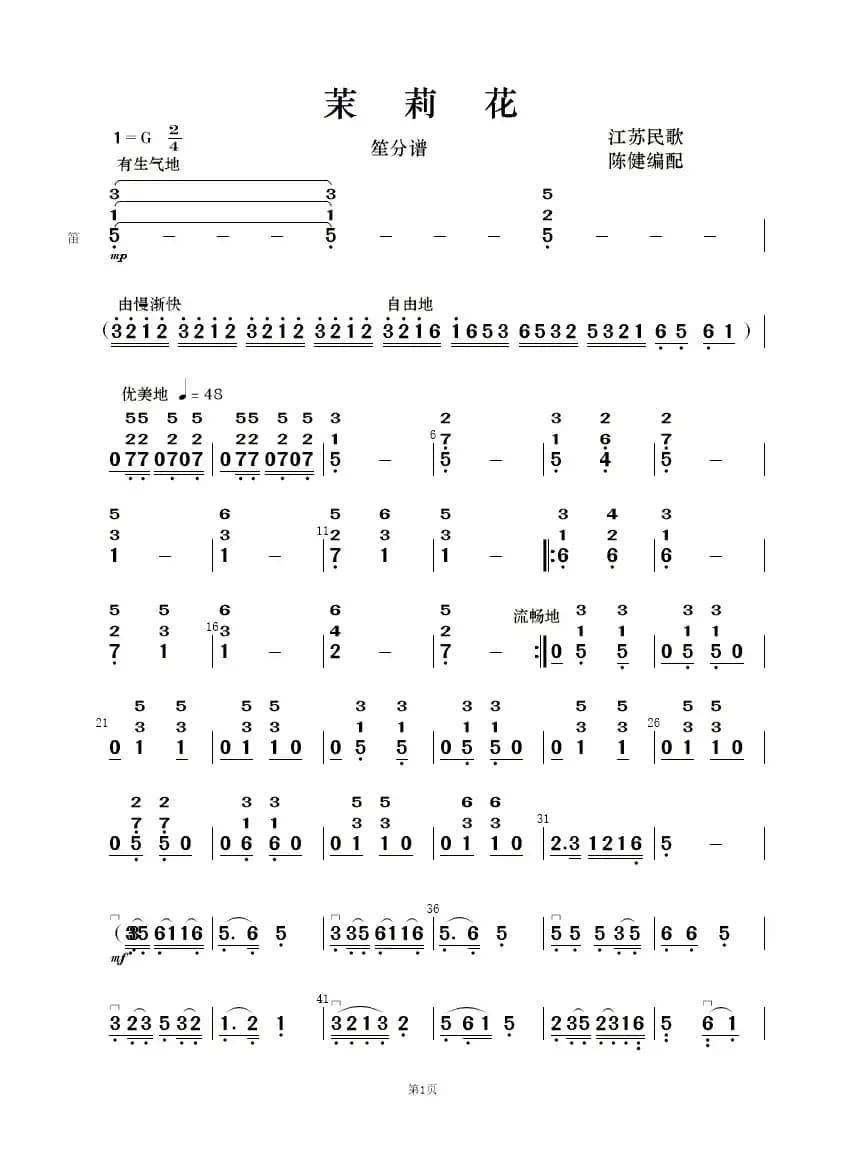 茉莉花（民乐合奏  ）