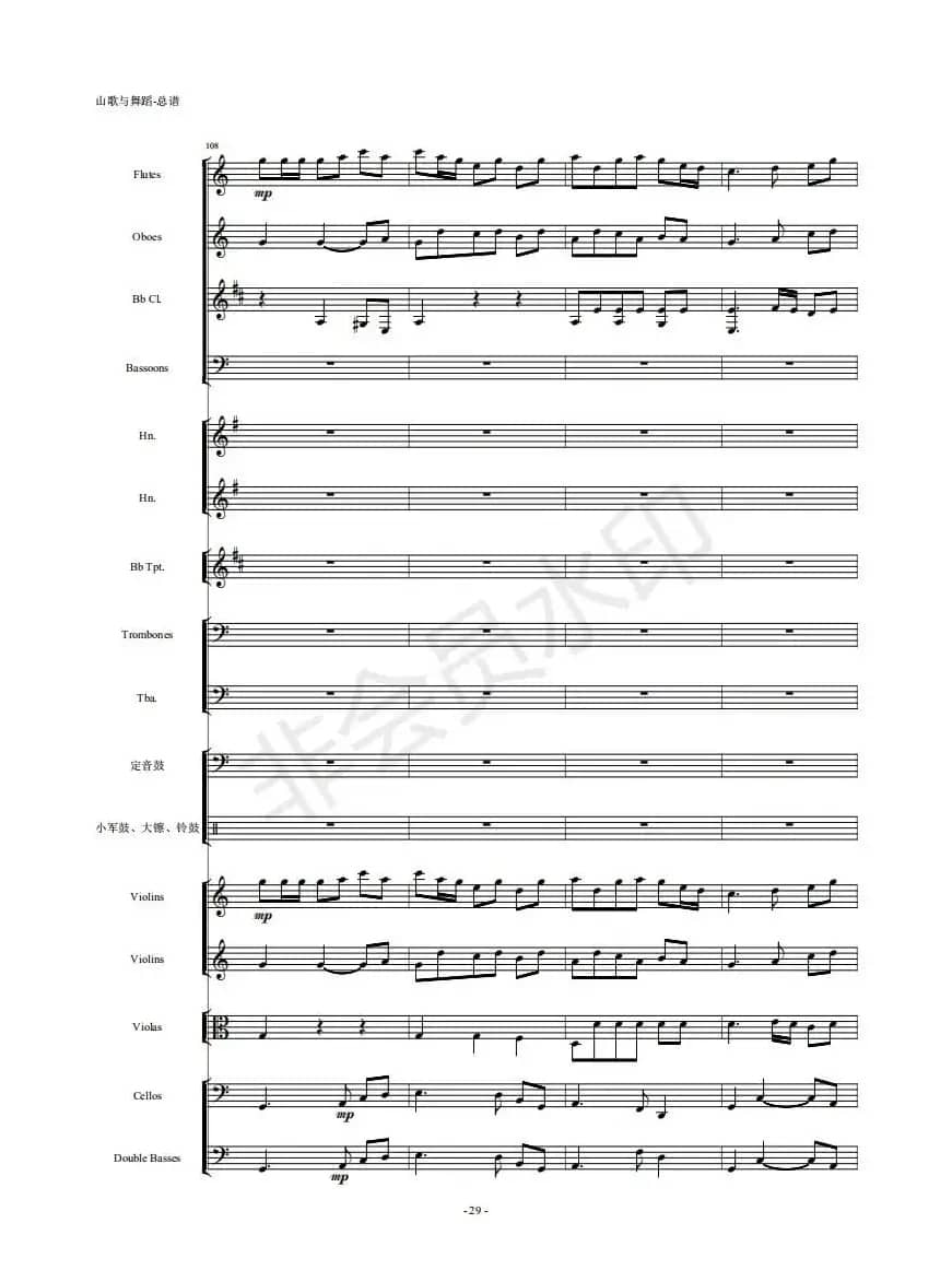 河南民歌组曲（第三乐章）