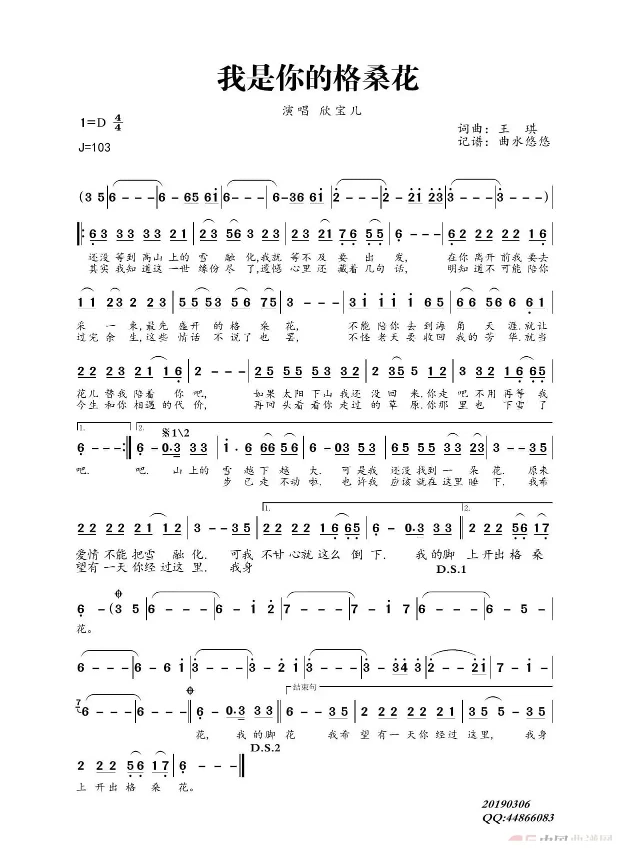 我是你的格桑花