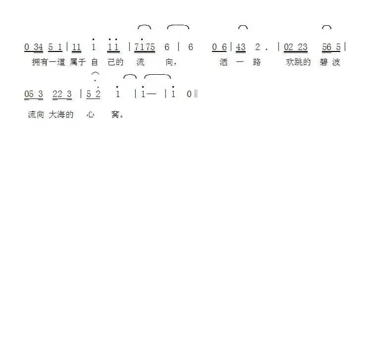 我心中的歌（丁晓玲词张延道曲）