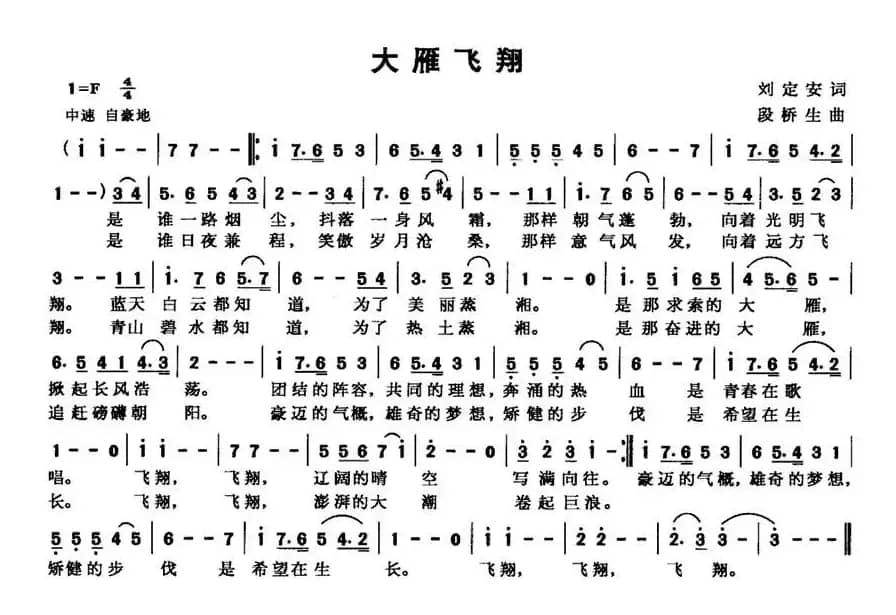 大雁飞翔