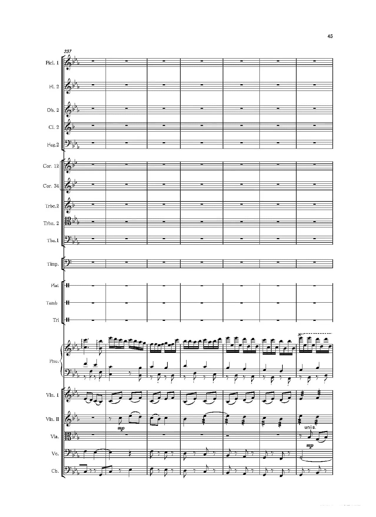 第二钢琴协奏曲（第一·二·三乐章）（管弦乐作品）